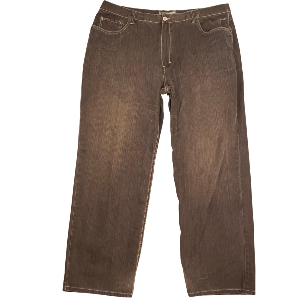 Enyce Denim Jeans Mens 44 Brown Relaxed Wide Leg Streetwear Y2K 90s Urban VTG